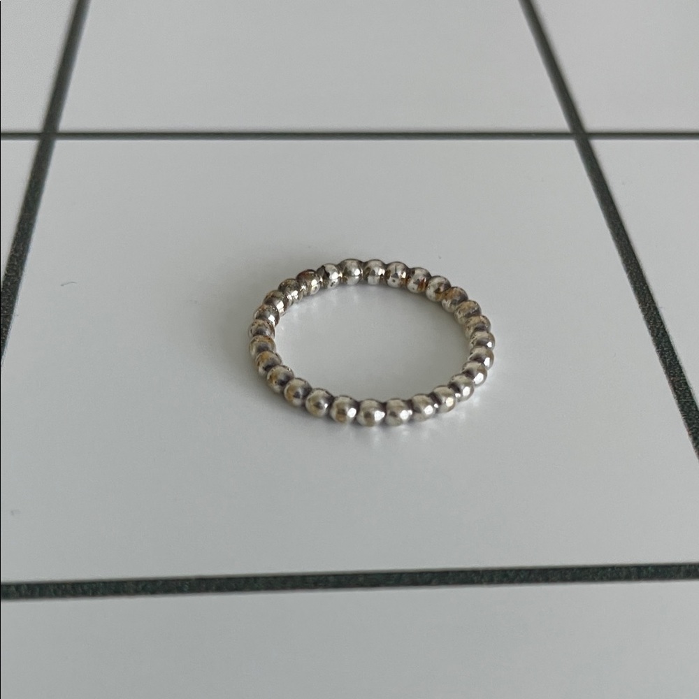 Pandora Silver Beaded Ring